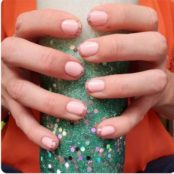 *Retired, HTF* Color Street: Tokyo Twinkle | French Rose Gold Metallic Pink - Picture 8 of 11